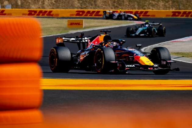 BUDAPEST - Formula 1 driver Max Verstappen of Oracle Red Bull Racing during the Formula 1 Hungary at the Hungaroring circuit on July 26, 2026 in Budapest, Hungary. (Photo by DeFodi Images) - *** BUDAPEST: Formula 1 driver Max Verstappen of Oracle Red Bull Racing during the Formula 1 Hungarian Grand Prix at the Hungaroring circuit on July 26, 2026, in Budapest, Hungary. Photo by DeFodi Images