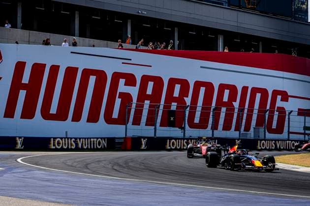 BUDAPEST - Formula 1 driver Lewis Hamilton of Scuderia Ferrari HP, Formula 1 driver Max Verstappen of Oracle Red Bull Racing during the Formula 1 Hungary at the Hungaroring circuit on July 26, 2026 in Budapest, Hungary. (Photo by DeFodi Images) - *** BUDAPEST: Formula 1 driver Lewis Hamilton of Scuderia Ferrari HP and Formula 1 driver Max Verstappen of Oracle Red Bull Racing during the Formula 1 Hungarian Grand Prix at the Hungaroring circuit on July 26, 2026, in Budapest, Hungary. Photo by DeFodi Images