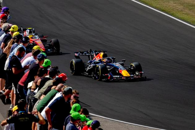 BUDAPEST - Formula 1 driver Max Verstappen of Oracle Red Bull Racing during the Formula 1 Hungary at the Hungaroring circuit on July 26, 2026 in Budapest, Hungary. (Photo by DeFodi Images) - *** BUDAPEST: Formula 1 driver Max Verstappen of Oracle Red Bull Racing during the Formula 1 Hungarian Grand Prix at the Hungaroring circuit on July 26, 2026, in Budapest, Hungary. Photo by DeFodi Images