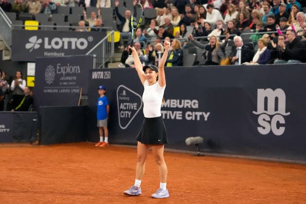 MSC Hamburg Ladies Open - Day 7 Fifth seed Tamara Korpatsch of Germany celebrates after winning the singles final against fourth seed Anna Bondar of Hungary at the 2026 MSC Hamburg Ladies Open women s tennis tournament at Am Rothenbaum in Hamburg, Germany. Hamburg Hamburg Germany  Copyright: xOwenxHammondx originalFilename:hammond-2026msch260726_np8Ny.jpg