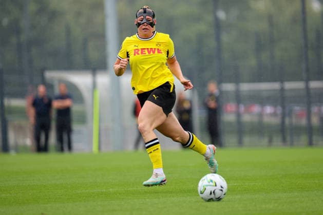 Dortmund, Deutschland: 26.07.2026 - Testspiel - BVB Frauen vs. SC Heerenveen Frauen Im Bild: Ramona Maier (BVB) *** Dortmund, Germany, July 26, 2026: Friendly match between BVB Women and SC Heerenveen Women. Pictured: Ramona Maier (BVB) Copyright: HMBxMedia MadeleinexFantini