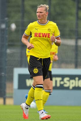 Dortmund, Deutschland: 26.07.2026 - Testspiel - BVB Frauen vs. SC Heerenveen Frauen Im Bild: Alexandra Popp (BVB) *** Dortmund, Germany, July 26, 2026: Friendly match between BVB Women and SC Heerenveen Women. Pictured: Alexandra Popp (BVB) Copyright: HMBxMedia MadeleinexFantini