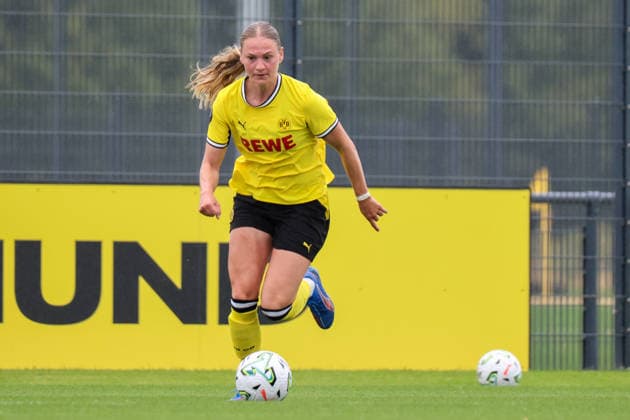 Dortmund, Deutschland: 26.07.2026 - Testspiel - BVB Frauen vs. SC Heerenveen Frauen Im Bild: Annika Enderle (BVB) *** Dortmund, Germany, July 26, 2026: Friendly match between BVB Women and SC Heerenveen Women. Pictured: Annika Enderle, BVB Copyright: HMBxMedia MadeleinexFantini