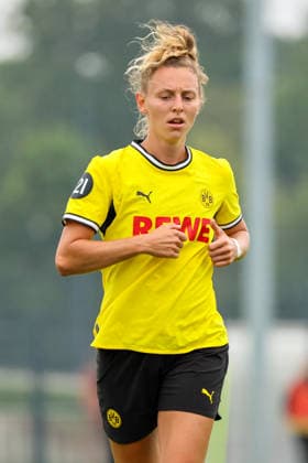 Dortmund, Deutschland: 26.07.2026 - Testspiel - BVB Frauen vs. SC Heerenveen Frauen Im Bild: Rita Schumacher (BVB) *** Dortmund, Germany, July 26, 2026: Friendly match between BVB Women and SC Heerenveen Women. Pictured: Rita Schumacher, BVB Copyright: HMBxMedia MadeleinexFantini