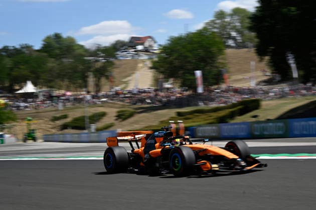 F1 Grand Prix of Hungary Lando Norris of the McLaren Mercedes F1 Team drives the MCL40 during the qualifying session for the Formula One World Championship, WM, Weltmeisterschaft Hungarian Grand Prix in Budapest, Hungary. Budapest Hungary  Copyright: xLucaxBarsalix originalFilename:barsali-notitle260725_nphAT.jpg