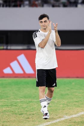 SUZHOU, CHINA - JULY 26: Pedri Gonzalez of the Spanish national team, Nationalteam and FC Barcelona, Barca applauds during the final of the National Youth Campus Football High School League at Suzhou Sports Center on July 26, 2026 in Suzhou, Jiangsu Province of China. The Spanish midfielder attended the event and competed alongside outstanding players.  Copyright: xVCGx 111656521378