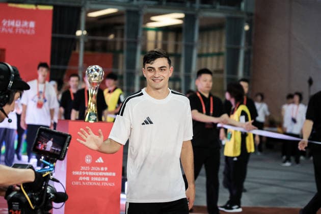 SUZHOU, CHINA - JULY 26: Spanish national team, Nationalteam player Pedri Gonzalez attends the kickoff ceremony for the final of the National Youth Campus Football High School League and competes with outstanding players at Suzhou Sports Center on July 26, 2026 in Suzhou, Jiangsu Province of China.  Copyright: xVCGx 111656521382