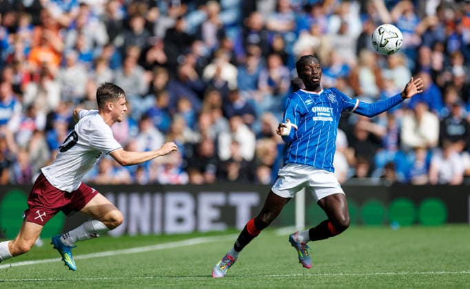 26.07.2026 Rangers v West Ham: Mohamed Diomande with Oliver Scarles  Copyright: xWilliexVassx NINTCHDBPICT001097737766