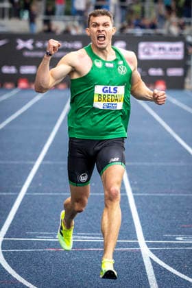 Deutsche Leichtathletik-Meisterschaften; Bochum-Wattenscheid, 26.07.2026 Deutscher Meister über 400m: Jean Paul Bredau (VfL Wolfsburg); Deutsche Leichtathletik-Meisterschaften am 26.07.2026 im Lorheide-Stadion, Bochum-Wattenscheid (Nordrhein-Westfalen). *** German Track and Field Championships, Bochum Wattenscheid, July 26, 2026; German 400-meter Champion: Jean Paul Bredau, VfL Wolfsburg; German Track and Field Championships on July 26, 2026, at Lorheide Stadium, Bochum-Wattenscheid, North Rhine-Westphalia Copyright: xBEAUTIFULxSPORTS LeahxKohringx