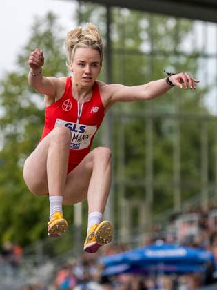 Deutsche Leichtathletik-Meisterschaften; Bochum-Wattenscheid, 26.07.2026 Imke Daalmann (TSV Bayer o4 Leverkusen), Weitsprung; Deutsche Leichtathletik-Meisterschaften am 26.07.2026 im Lorheide-Stadion, Bochum-Wattenscheid (Nordrhein-Westfalen). *** German Track and Field Championships, Bochum Wattenscheid, July 26, 2026; Imke Daalmann, TSV Bayer 04 Leverkusen, long jump; German Track and Field Championships on July 26, 2026, at Lorheide Stadium, Bochum-Wattenscheid, North Rhine-Westphalia Copyright: xBEAUTIFULxSPORTS AxelxKohringx