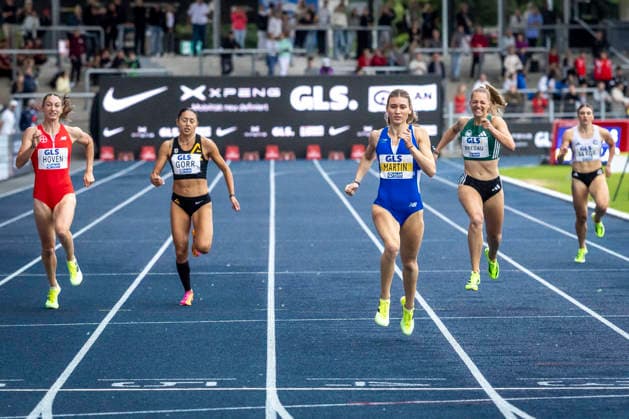 Deutsche Leichtathletik-Meisterschaften; Bochum-Wattenscheid, 26.07.2026 Deutsche Meisterin über 400m: Johanna Martin (1. LAV Rostock); Deutsche Leichtathletik-Meisterschaften am 26.07.2026 im Lorheide-Stadion, Bochum-Wattenscheid (Nordrhein-Westfalen). *** German Track and Field Championships, Bochum-Wattenscheid, July 26, 2026; German 400-meter Champion: Johanna Martin (1 LAV Rostock); German Track and Field Championships on July 26, 2026, at Lorheide Stadium, Bochum-Wattenscheid, North Rhine-Westphalia Copyright: xBEAUTIFULxSPORTS LeahxKohringx