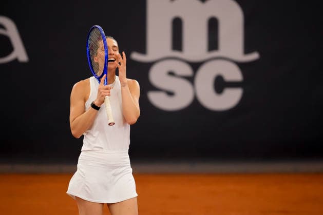 MSC Hamburg Ladies Open - Day 7 Andrea Petkovic of Germany plays during an exhibition match against Martina Hingis of Switzerland at the 2026 MSC Hamburg Ladies Open women s tennis tournament at Am Rothenbaum in Hamburg, Germany. Hamburg Hamburg Germany  Copyright: xOwenxHammondx originalFilename:hammond-2026msch260726_np69x.jpg