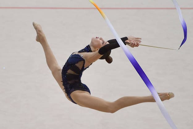 26.07.2026, xhbx, Turnen Rhythmische Sportgymnastik, Deutsche Meisterschaften 2026 v.l. Darja Varfolomeev (TSV Schmiden 1902), Darja Varfolomeev (TSV Schmiden 1902) Übung mit dem Band (DFL DFB REGULATIONS PROHIBIT ANY USE OF PHOTOGRAPHS as IMAGE SEQUENCES and or QUASI-VIDEO) Hannover *** July 26, 2026, xhbx, Rhythmic Gymnastics, 2026 German Championships, from left: Darja Varfolomeev, TSV Schmiden 1902, Darja Varfolomeev, TSV Schmiden 1902, ribbon routine. DFL and DFB regulations prohibit any use of photographs as image sequences and or quasi-video. Hanover