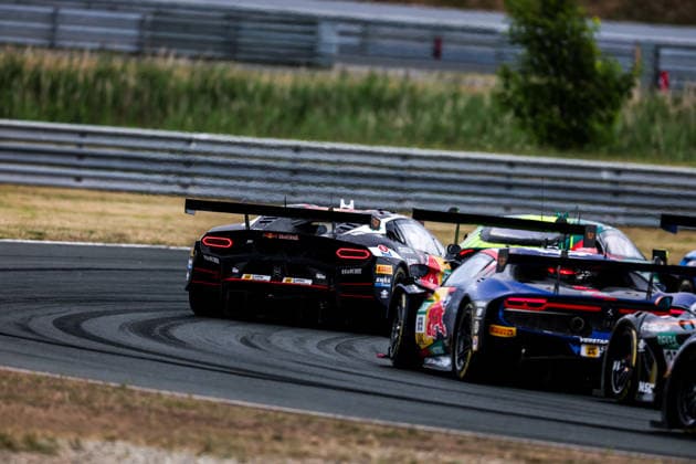 DTM, 9. + 10. Rennen Oschersleben 2026 69 Ferrari 296 GT3 EVO, EMIL FREY RACING: Thierry Vermeulen, 10 Lamborghini Temerario GT3, ABT Sportsline: Marco Mapelli - picture by Gruppe C Photography Oschersleben Oschersleben Sachsen-Anhalt Germany Copyright: xGruppexCxPhotographyx