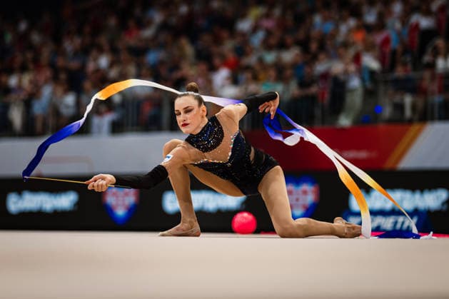 Die Finals 2026 - Rhythmische Sportgymnastik, 26.07.2026 Darja Verfolomeev - TSV Scheiden 1902 e.V. (Band); Die Finals 2026 - Rhythmische Sportgymnastik am 26.07.2026 in der ZAG-Arena, Hannover *** The 2026 Rhythmic Gymnastics Finals, July 26, 2026 Darja Verfolomeev TSV Scheiden 1902 e.V. Ribbon The 2026 Rhythmic Gymnastics Finals on July 26, 2026, at the ZAG Arena, Hanover Copyright: xBEAUTIFULxSPORTS Tonhäuserx