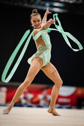 Die Finals 2026 - Rhythmische Sportgymnastik, 26.07.2026 Viktoria Steinfeld - TSV Schmiden 1902 e.V. (Band); Die Finals 2026 - Rhythmische Sportgymnastik am 26.07.2026 in der ZAG-Arena, Hannover *** The 2026 Rhythmic Gymnastics Finals, July 26, 2026 Viktoria Steinfeld TSV Schmiden 1902 e.V. Ribbon The 2026 Rhythmic Gymnastics Finals on July 26, 2026, at the ZAG Arena, Hanover Copyright: xBEAUTIFULxSPORTS Tonhäuserx