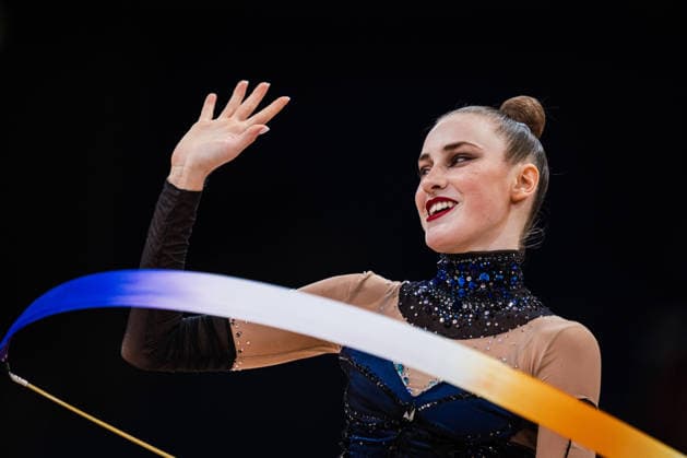 Die Finals 2026 - Rhythmische Sportgymnastik, 26.07.2026 Darja Verfolomeev - TSV Scheiden 1902 e.V. (Band); Die Finals 2026 - Rhythmische Sportgymnastik am 26.07.2026 in der ZAG-Arena, Hannover *** The 2026 Rhythmic Gymnastics Finals, July 26, 2026 Darja Verfolomeev TSV Scheiden 1902 e.V. Ribbon The 2026 Rhythmic Gymnastics Finals on July 26, 2026, at the ZAG Arena, Hanover Copyright: xBEAUTIFULxSPORTS Tonhäuserx