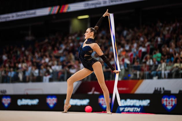 Die Finals 2026 - Rhythmische Sportgymnastik, 26.07.2026 Darja Verfolomeev - TSV Scheiden 1902 e.V. (Band); Die Finals 2026 - Rhythmische Sportgymnastik am 26.07.2026 in der ZAG-Arena, Hannover *** The 2026 Rhythmic Gymnastics Finals, July 26, 2026 Darja Verfolomeev TSV Scheiden 1902 e.V. Ribbon The 2026 Rhythmic Gymnastics Finals on July 26, 2026, at the ZAG Arena, Hanover Copyright: xBEAUTIFULxSPORTS Tonhäuserx