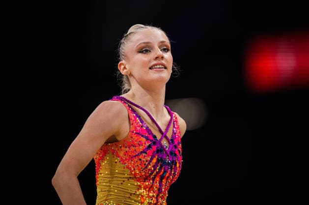 Die Finals 2026 - Rhythmische Sportgymnastik, 26.07.2026 Luzie-Riva Kampe - TSV 1862 Friedberg (Band); Die Finals 2026 - Rhythmische Sportgymnastik am 26.07.2026 in der ZAG-Arena, Hannover *** The 2026 Rhythmic Gymnastics Finals, July 26, 2026 Luzie Riva Kampe TSV 1862 Friedberg Ribbon The 2026 Rhythmic Gymnastics Finals on July 26, 2026, at the ZAG Arena, Hanover Copyright: xBEAUTIFULxSPORTS Tonhäuserx
