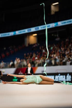 Die Finals 2026 - Rhythmische Sportgymnastik, 26.07.2026 Viktoria Steinfeld - TSV Schmiden 1902 e.V. (Band); Die Finals 2026 - Rhythmische Sportgymnastik am 26.07.2026 in der ZAG-Arena, Hannover *** The 2026 Rhythmic Gymnastics Finals, July 26, 2026 Viktoria Steinfeld TSV Schmiden 1902 e.V. Ribbon The 2026 Rhythmic Gymnastics Finals on July 26, 2026, at the ZAG Arena, Hanover Copyright: xBEAUTIFULxSPORTS Tonhäuserx