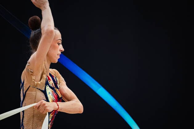 Die Finals 2026 - Rhythmische Sportgymnastik, 26.07.2026 Julia Stavickaja - Bremen 1860 (Band); Die Finals 2026 - Rhythmische Sportgymnastik am 26.07.2026 in der ZAG-Arena, Hannover *** The 2026 Rhythmic Gymnastics Finals, July 26, 2026, Julia Stavickaja, Bremen 1860, Ribbon The 2026 Rhythmic Gymnastics Finals on July 26, 2026, at the ZAG Arena, Hanover Copyright: xBEAUTIFULxSPORTS Tonhäuserx