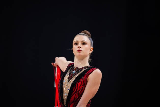 Die Finals 2026 - Rhythmische Sportgymnastik, 26.07.2026 Lada Pusch - TSV Scheiden 1902 e.V. (Band); Die Finals 2026 - Rhythmische Sportgymnastik am 26.07.2026 in der ZAG-Arena, Hannover *** The 2026 Rhythmic Gymnastics Finals, July 26, 2026 Lada Pusch TSV Scheiden 1902 e.V. Ribbon The 2026 Rhythmic Gymnastics Finals on July 26, 2026, at the ZAG Arena, Hanover Copyright: xBEAUTIFULxSPORTS Tonhäuserx