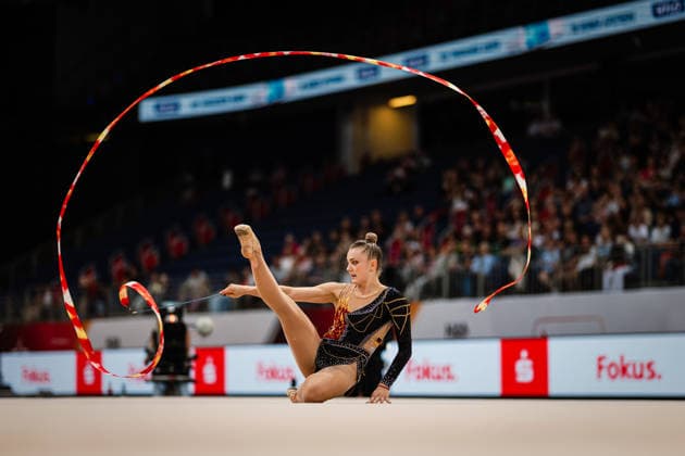 Die Finals 2026 - Rhythmische Sportgymnastik, 26.07.2026 Margarita Kolosov - SG Potsdam Abt. RSG (Band); Die Finals 2026 - Rhythmische Sportgymnastik am 26.07.2026 in der ZAG-Arena, Hannover *** The 2026 Rhythmic Gymnastics Finals, July 26, 2026, Margarita Kolosov, SG Potsdam, Rhythmic Gymnastics Ribbon Division. The 2026 Rhythmic Gymnastics Finals on July 26, 2026, at the ZAG Arena in Hanover Copyright: xBEAUTIFULxSPORTS Tonhäuserx