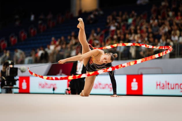 Die Finals 2026 - Rhythmische Sportgymnastik, 26.07.2026 Margarita Kolosov - SG Potsdam Abt. RSG (Band); Die Finals 2026 - Rhythmische Sportgymnastik am 26.07.2026 in der ZAG-Arena, Hannover *** The 2026 Rhythmic Gymnastics Finals, July 26, 2026, Margarita Kolosov, SG Potsdam, Rhythmic Gymnastics Ribbon Division. The 2026 Rhythmic Gymnastics Finals on July 26, 2026, at the ZAG Arena in Hanover Copyright: xBEAUTIFULxSPORTS Tonhäuserx