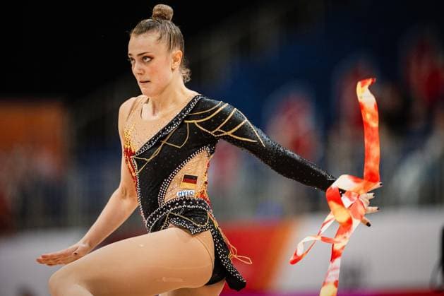 Die Finals 2026 - Rhythmische Sportgymnastik, 26.07.2026 Margarita Kolosov - SG Potsdam Abt. RSG (Band); Die Finals 2026 - Rhythmische Sportgymnastik am 26.07.2026 in der ZAG-Arena, Hannover *** The 2026 Rhythmic Gymnastics Finals, July 26, 2026, Margarita Kolosov, SG Potsdam, Rhythmic Gymnastics Ribbon Division. The 2026 Rhythmic Gymnastics Finals on July 26, 2026, at the ZAG Arena in Hanover Copyright: xBEAUTIFULxSPORTS Tonhäuserx