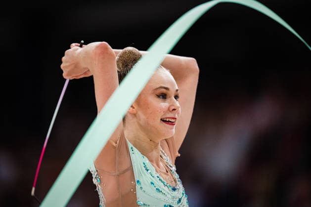 Die Finals 2026 - Rhythmische Sportgymnastik, 26.07.2026 Viktoria Steinfeld - TSV Schmiden 1902 e.V. (Band); Die Finals 2026 - Rhythmische Sportgymnastik am 26.07.2026 in der ZAG-Arena, Hannover *** The 2026 Rhythmic Gymnastics Finals, July 26, 2026 Viktoria Steinfeld TSV Schmiden 1902 e.V. Ribbon The 2026 Rhythmic Gymnastics Finals on July 26, 2026, at the ZAG Arena, Hanover Copyright: xBEAUTIFULxSPORTS Tonhäuserx