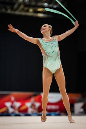 Die Finals 2026 - Rhythmische Sportgymnastik, 26.07.2026 Viktoria Steinfeld - TSV Schmiden 1902 e.V. (Band); Die Finals 2026 - Rhythmische Sportgymnastik am 26.07.2026 in der ZAG-Arena, Hannover *** The 2026 Rhythmic Gymnastics Finals, July 26, 2026 Viktoria Steinfeld TSV Schmiden 1902 e.V. Ribbon The 2026 Rhythmic Gymnastics Finals on July 26, 2026, at the ZAG Arena, Hanover Copyright: xBEAUTIFULxSPORTS Tonhäuserx