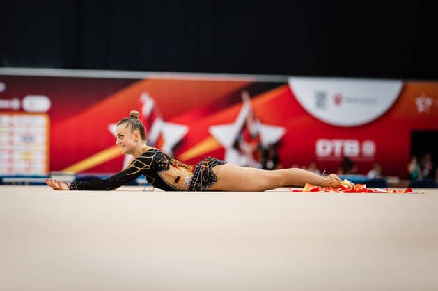 Die Finals 2026 - Rhythmische Sportgymnastik, 26.07.2026 Margarita Kolosov - SG Potsdam Abt. RSG (Band); Die Finals 2026 - Rhythmische Sportgymnastik am 26.07.2026 in der ZAG-Arena, Hannover *** The 2026 Rhythmic Gymnastics Finals, July 26, 2026, Margarita Kolosov, SG Potsdam, Rhythmic Gymnastics Ribbon Division. The 2026 Rhythmic Gymnastics Finals on July 26, 2026, at the ZAG Arena in Hanover Copyright: xBEAUTIFULxSPORTS Tonhäuserx