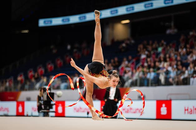 Die Finals 2026 - Rhythmische Sportgymnastik, 26.07.2026 Margarita Kolosov - SG Potsdam Abt. RSG (Band); Die Finals 2026 - Rhythmische Sportgymnastik am 26.07.2026 in der ZAG-Arena, Hannover *** The 2026 Rhythmic Gymnastics Finals, July 26, 2026, Margarita Kolosov, SG Potsdam, Rhythmic Gymnastics Ribbon Division. The 2026 Rhythmic Gymnastics Finals on July 26, 2026, at the ZAG Arena in Hanover Copyright: xBEAUTIFULxSPORTS Tonhäuserx