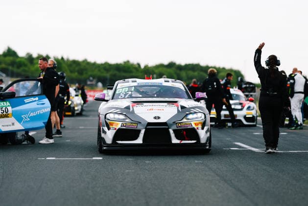 ADAC GT4 Germany, 5. + 6. Rennen Oschersleben 2026 87 Toyota GR Supra GT4 EVO2, CRT Lucas Cartelle, Hudson Schwartz - picture by Gruppe C Photography Oschersleben Oschersleben Sachsen-Anhalt Germany Copyright: xGruppexCxPhotographyx