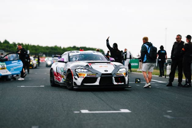 ADAC GT4 Germany, 5. + 6. Rennen Oschersleben 2026 87 Toyota GR Supra GT4 EVO2, CRT Lucas Cartelle, Hudson Schwartz - picture by Gruppe C Photography Oschersleben Oschersleben Sachsen-Anhalt Germany Copyright: xGruppexCxPhotographyx