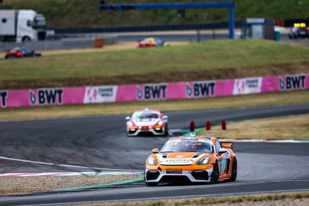 ADAC GT4 Germany, 5. + 6. Rennen Oschersleben 2026 92 Porsche 718 Cayman GT4 Clubsport, Team Wimmer Werk Motorsport: Egor Litvinenko, Oskar Dix - picture by Gruppe C Photography Oschersleben Oschersleben Sachsen-Anhalt Germany Copyright: xGruppexCxPhotographyx