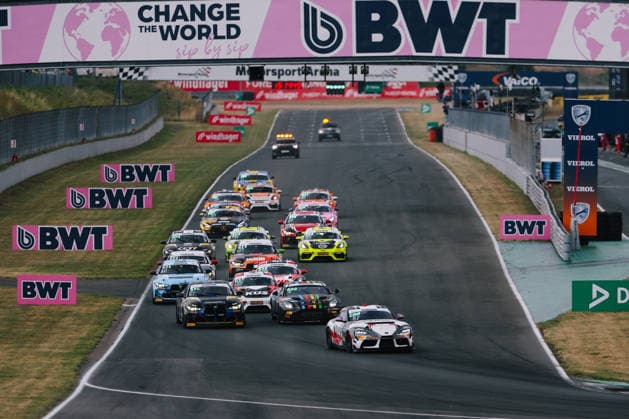 ADAC GT4 Germany, 5. + 6. Rennen Oschersleben 2026 87 Toyota GR Supra GT4 EVO2, CRT Lucas Cartelle, Hudson Schwartz, 33 Porsche 718 Cayman GT4 RS Clubsport, Avia W&S Motorsport: Nicolas Guillaume, Frederic Zebis, 51 BMW M4 GT4 Evo, FK Performance Motorsport: Gabriele Piana, Benjamin Sylvestersson - picture by Gruppe C Photography Oschersleben Oschersleben Sachsen-Anhalt Germany Copyright: xGruppexCxPhotographyx