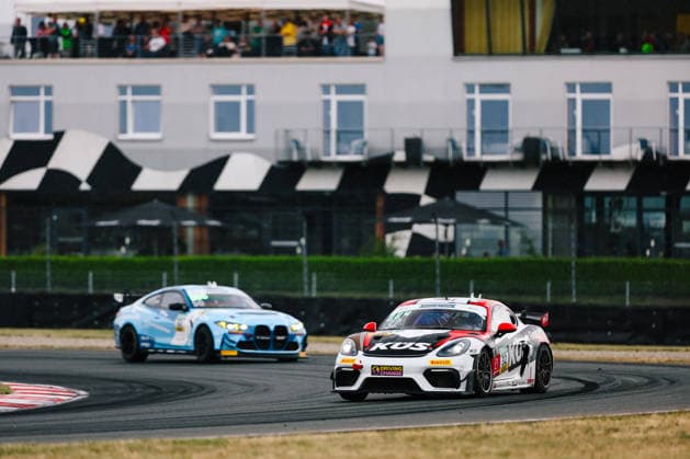 ADAC GT4 Germany, 5. + 6. Rennen Oschersleben 2026 32 Porsche 718 Cayman GT4 RS Clubsport, Avia W&S Motorsport: Tim Horell, Hendrik Still - picture by Gruppe C Photography Oschersleben Oschersleben Sachsen-Anhalt Germany Copyright: xGruppexCxPhotographyx