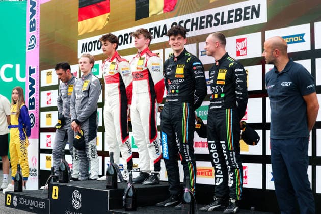 ADAC GT4 Germany, 5. + 6. Rennen Oschersleben 2026 87 Toyota GR Supra GT4 EVO2, CRT Lucas Cartelle, Hudson Schwartz, 51 BMW M4 GT4 Evo, FK Performance Motorsport: Gabriele Piana, Benjamin Sylvestersson - picture by Gruppe C Photography Oschersleben Oschersleben Sachsen-Anhalt Germany Copyright: xGruppexCxPhotographyx