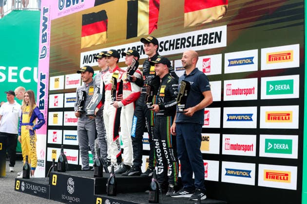 ADAC GT4 Germany, 5. + 6. Rennen Oschersleben 2026 04 Aston Martin Vantage AMR GT4 Evo, EastSide Motorsport: Jan Philipp Springob, Philipp Gogollok - picture by Gruppe C Photography Oschersleben Oschersleben Sachsen-Anhalt Germany Copyright: xGruppexCxPhotographyx