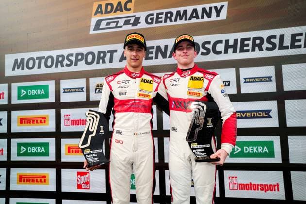 ADAC GT4 Germany, 5. + 6. Rennen Oschersleben 2026 87 Toyota GR Supra GT4 EVO2, CRT Lucas Cartelle, Hudson Schwartz - picture by Gruppe C Photography Oschersleben Oschersleben Sachsen-Anhalt Germany Copyright: xGruppexCxPhotographyx