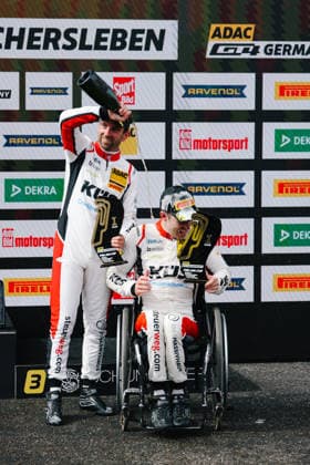 ADAC GT4 Germany, 5. + 6. Rennen Oschersleben 2026 32 Porsche 718 Cayman GT4 RS Clubsport, Avia W&S Motorsport: Tim Horell, Hendrik Still - picture by Gruppe C Photography Oschersleben Oschersleben Sachsen-Anhalt Germany Copyright: xGruppexCxPhotographyx