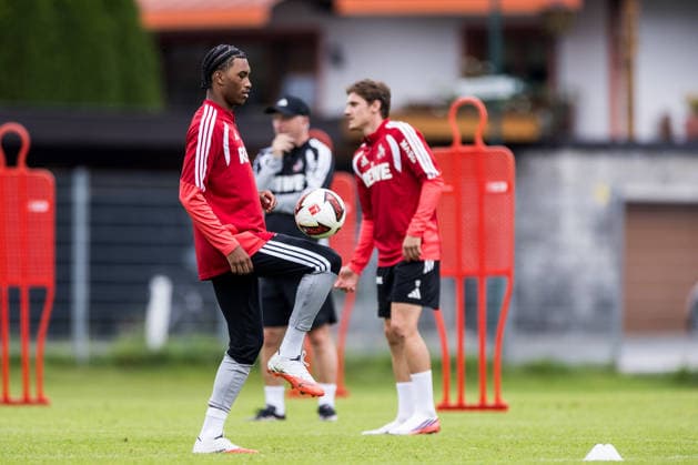 ST. JOHANN IN TIROL, AUSTRIA - JULY 26: Reigan Heskey (1. FC Koeln, 11) controls the ball during a training session at trainings camp in Kitzbuehel of season 2026 27 at Koasastadion on July 26, 2026 in St. Johann in Tirol, Austria. Austria Copyright: xSteffiexWunderlx