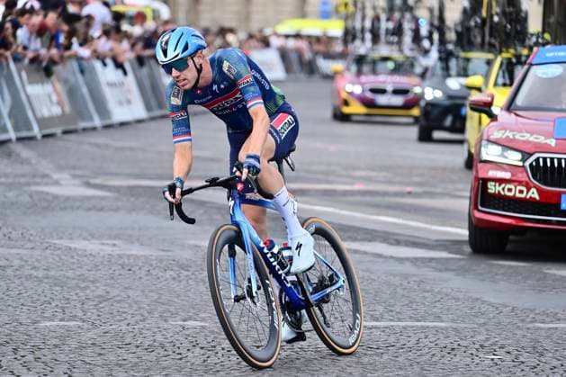 Tour de France 2026 Stage 21 PARIS CHAMPS-ELYSEES, FRANCE - JULY 26 : Eenkhoorn Pascal (NED) of Soudal Quick-Step during stage 21 of the 113rd edition of Tour de France an UCI World Tour 2.UWT cycling road race stage for Men Elite of 130 km with start in Thoiry and finish in Paris Champs-Elysees on July 26, 2026 in Paris Champs-Elysees, France, 26 07 2026 Paris Champs-Elysees France  Copyright: xPeterxDexVoechtx