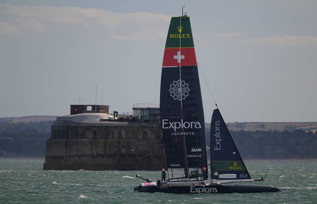 Rolex SailGP Championship Explore Journeys Switzerland during the 2026 Rolex SailGP Championship on The Solent, Portsmouth 26 07 2026 UK Newspapers OUT Copyright: xGraemexWilcocksonx FIL-23672-0024