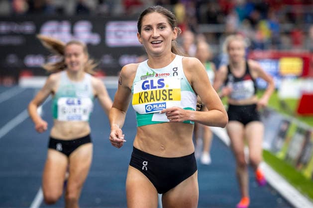 Deutsche Leichtathletik-Meisterschaften; Bochum-Wattenscheid, 26.07.2026 Deutsche Meisterin 3000m Hindernis: Gesa Felicitas Krause (Silvesterlauf Trier); Deutsche Leichtathletik-Meisterschaften am 26.07.2026 im Lorheide-Stadion, Bochum-Wattenscheid (Nordrhein-Westfalen). *** German Track and Field Championships, Bochum-Wattenscheid, July 26, 2026: German Champion in the 3,000-meter Steeplechase, Gesa Felicitas Krause; New Year’s Eve Run in Trier; German Track and Field Championships on July 26, 2026, at Lorheide Stadium, Bochum-Wattenscheid, North Rhine-Westphalia Copyright: xBEAUTIFULxSPORTS LeahxKohringx