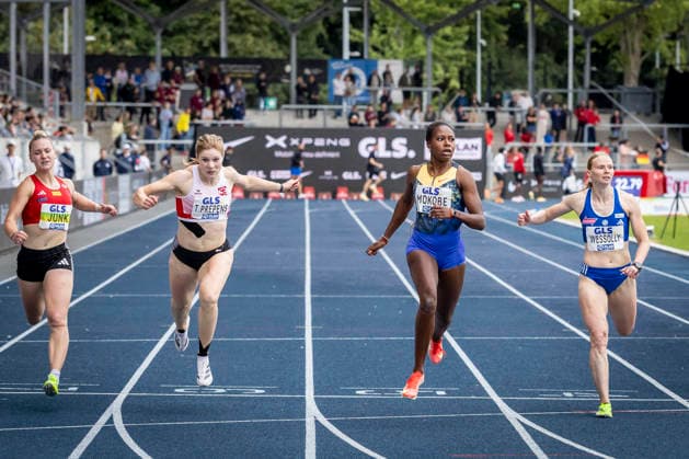 Deutsche Leichtathletik-Meisterschaften; Bochum-Wattenscheid, 26.07.2026 Deutsche Meisterin 200m: Judith Bilepo Mokobe (USC Mainz); Deutsche Leichtathletik-Meisterschaften am 26.07.2026 im Lorheide-Stadion, Bochum-Wattenscheid (Nordrhein-Westfalen). *** German Track and Field Championships, Bochum Wattenscheid, July 26, 2026; 200m German Champion: Judith Bilepo Mokobe, USC Mainz; German Track and Field Championships on July 26, 2026, at Lorheide Stadium, Bochum-Wattenscheid, North Rhine-Westphalia Copyright: xBEAUTIFULxSPORTS LeahxKohringx