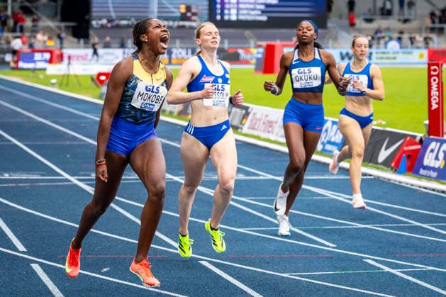 Deutsche Leichtathletik-Meisterschaften; Bochum-Wattenscheid, 26.07.2026 Deutsche Meisterin 200m: Judith Bilepo Mokobe (USC Mainz); Deutsche Leichtathletik-Meisterschaften am 26.07.2026 im Lorheide-Stadion, Bochum-Wattenscheid (Nordrhein-Westfalen). *** German Track and Field Championships, Bochum Wattenscheid, July 26, 2026; 200m German Champion: Judith Bilepo Mokobe, USC Mainz; German Track and Field Championships on July 26, 2026, at Lorheide Stadium, Bochum-Wattenscheid, North Rhine-Westphalia Copyright: xBEAUTIFULxSPORTS LeahxKohringx