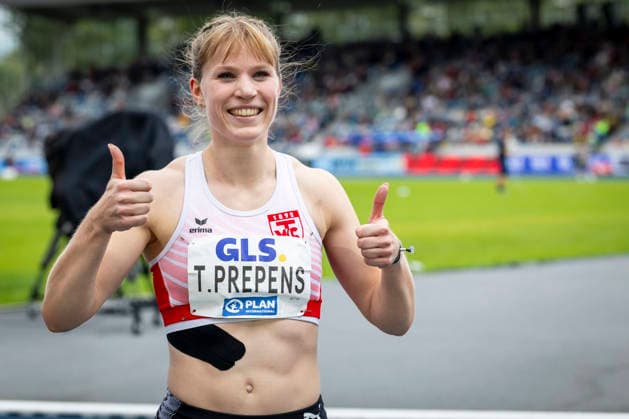 Deutsche Leichtathletik-Meisterschaften; Bochum-Wattenscheid, 26.07.2026 Zweiter Platz für Torben Prepens (TV Cloppenburg) über 200m; Deutsche Leichtathletik-Meisterschaften am 26.07.2026 im Lorheide-Stadion, Bochum-Wattenscheid (Nordrhein-Westfalen). *** German Track and Field Championships, Bochum Wattenscheid, July 26, 2026: Second place for Torben Prepens of TV Cloppenburg in the 200m at the German Track and Field Championships on July 26, 2026, at Lorheide Stadium, Bochum-Wattenscheid, North Rhine-Westphalia Copyright: xBEAUTIFULxSPORTS LeahxKohringx