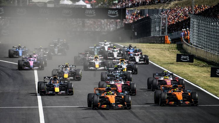 July 26, 2025: Start Race in Budapest ,During Fia Formula One World Championship, WM, Weltmeisterschaft Gp Formula 1 Hungarian Grand Prix 2026 26 Jun, Budapest Hungary - ZUMAb336 20250726_zsp_b336_016 Copyright: xLucaxBarsalix